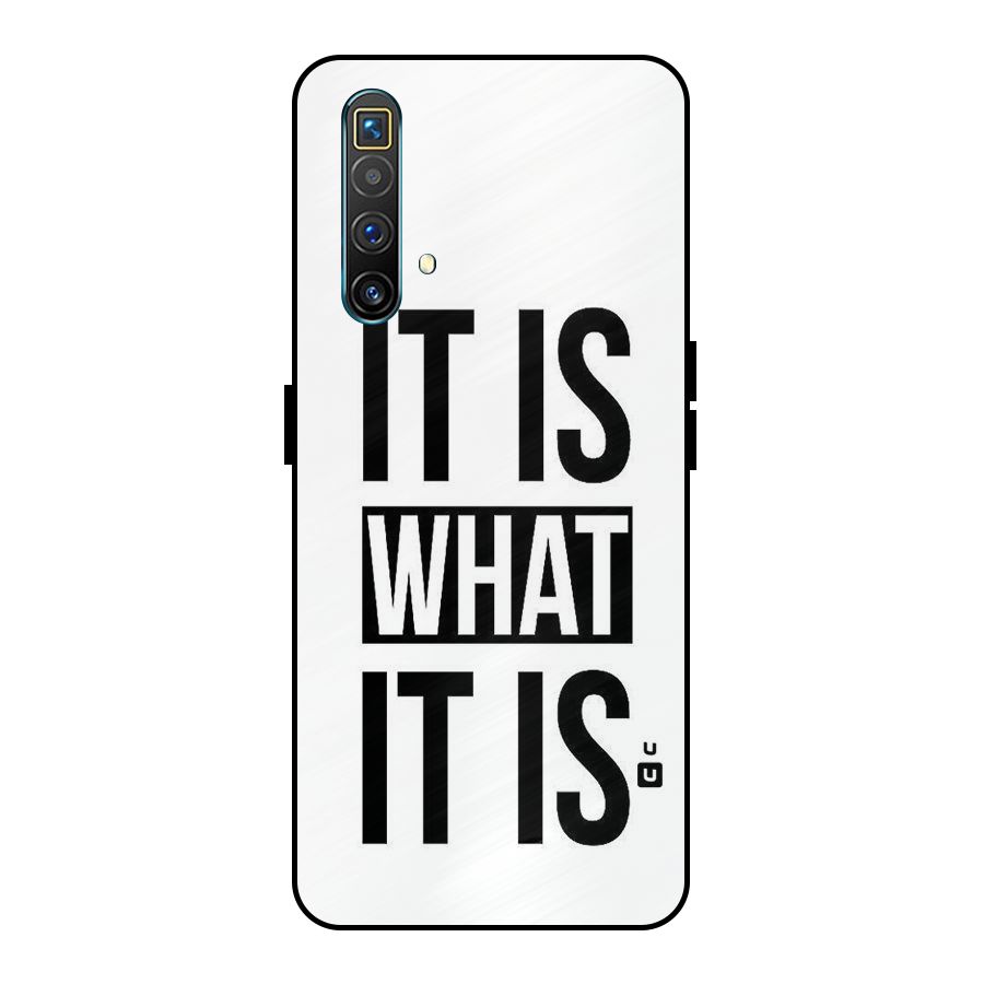 Itis What Itis Metal Back Case for Realme X3 SuperZoom