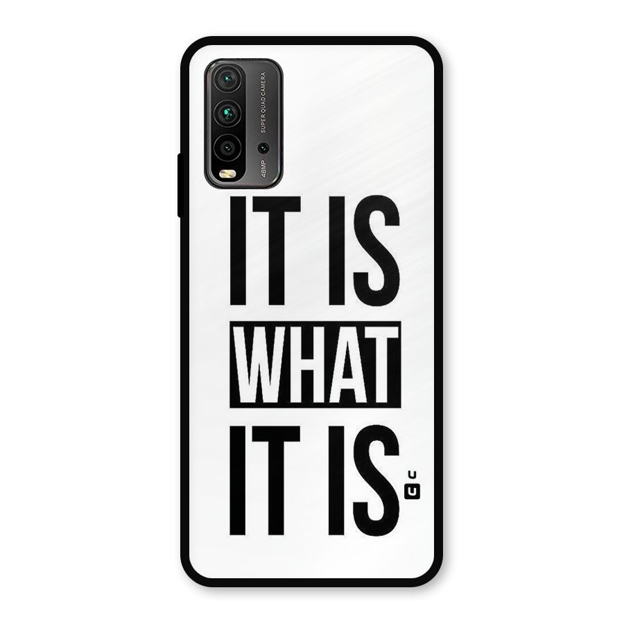 Itis What Itis Metal Back Case for Redmi 9 Power