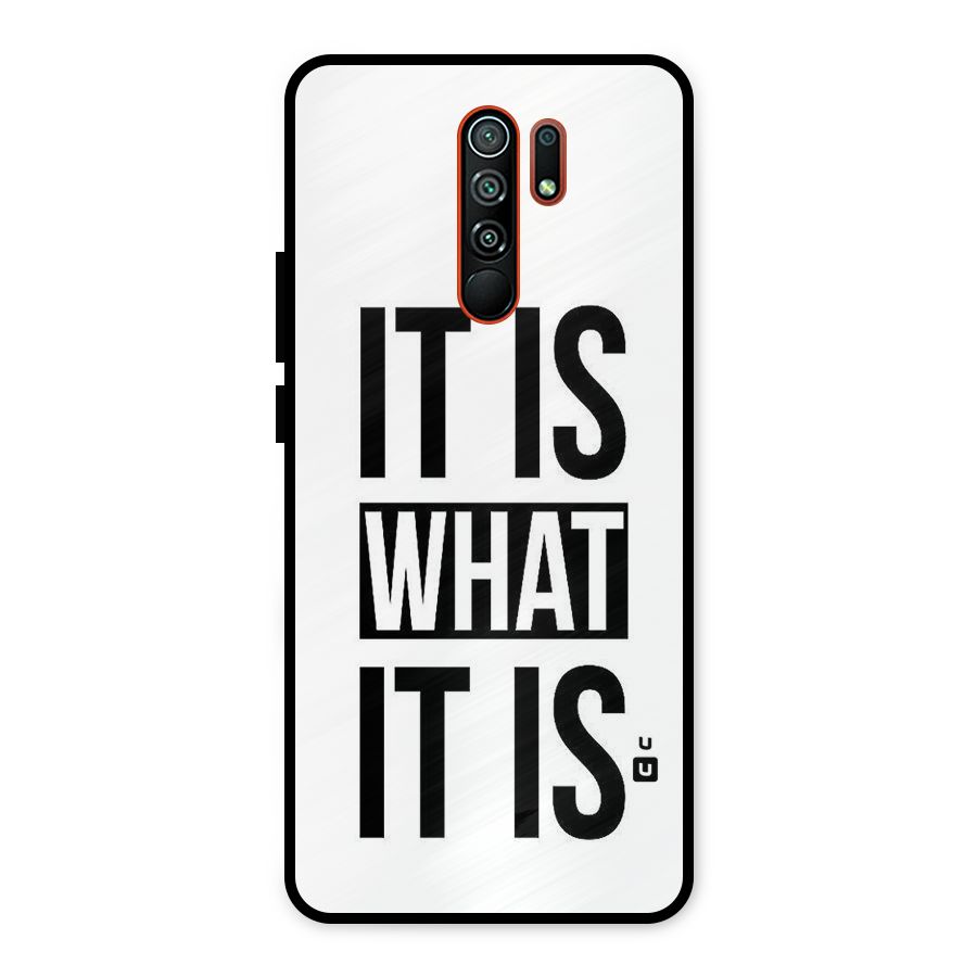 Itis What Itis Metal Back Case for Redmi 9 Prime