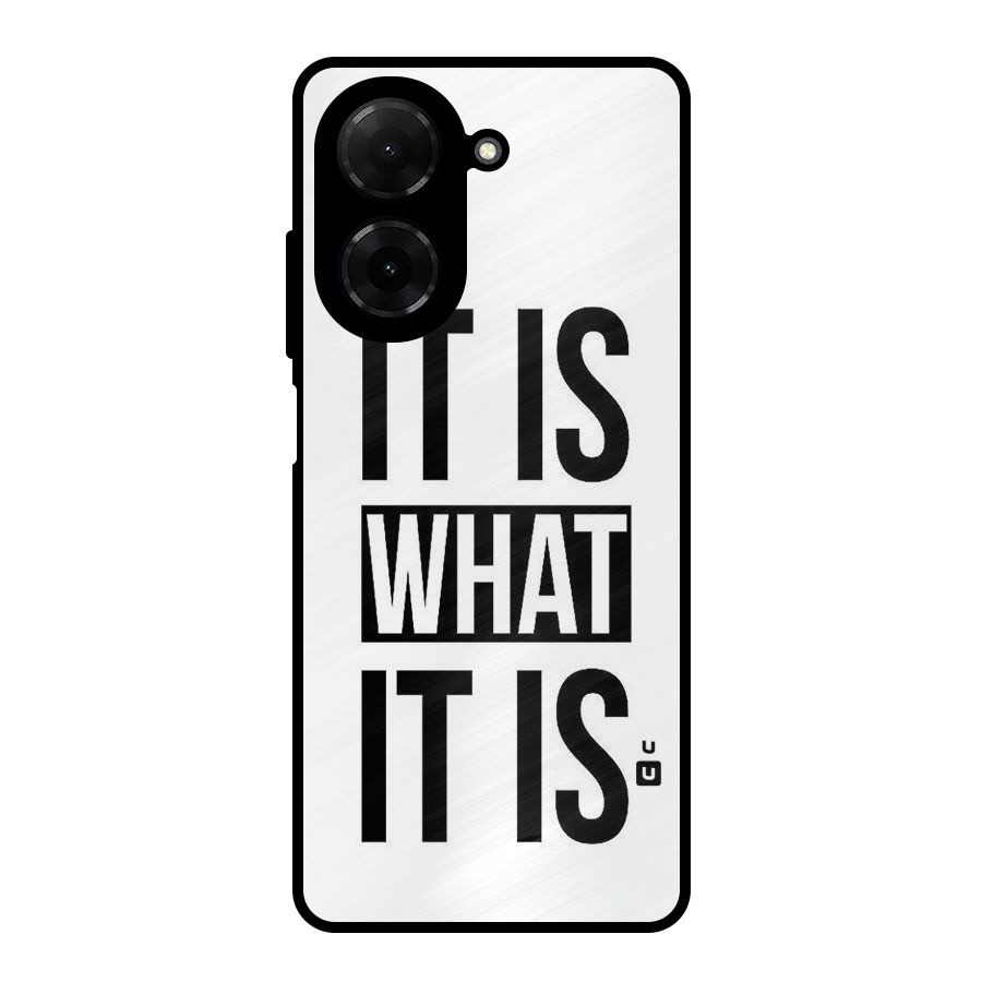 Itis What Itis Metal Back Case for Redmi A5 4G