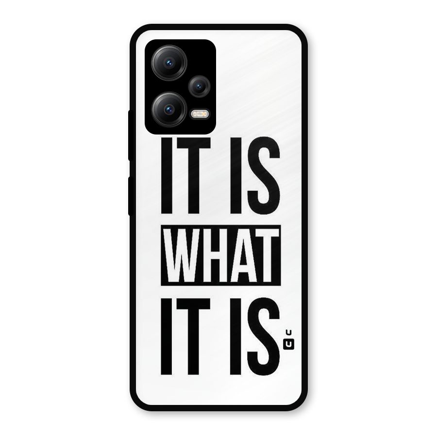 Itis What Itis Metal Back Case for Redmi Note 12 5G