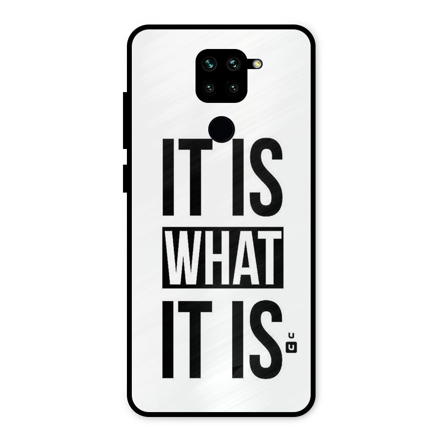 Itis What Itis Metal Back Case for Redmi Note 9