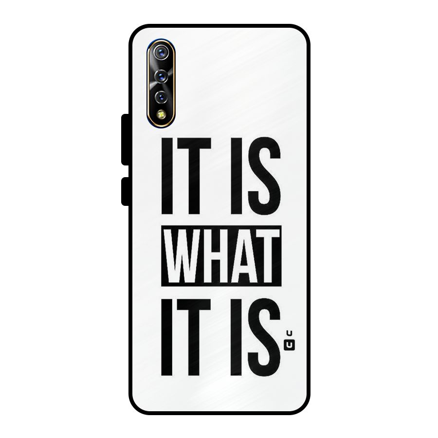 Itis What Itis Metal Back Case for Vivo S1