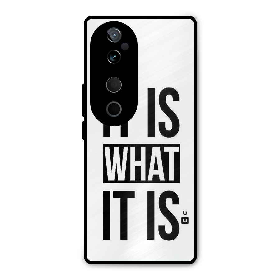 Itis What Itis Metal Back Case for Vivo T3 Ultra