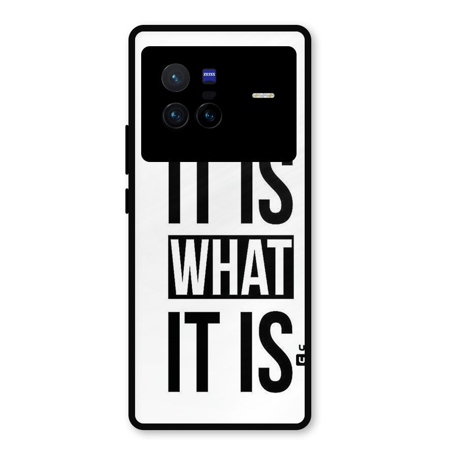 Itis What Itis Metal Back Case for Vivo X80