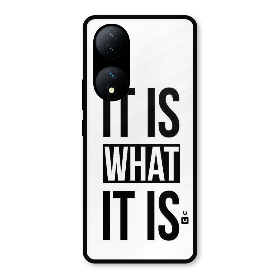 Itis What Itis Metal Back Case for Vivo Y100
