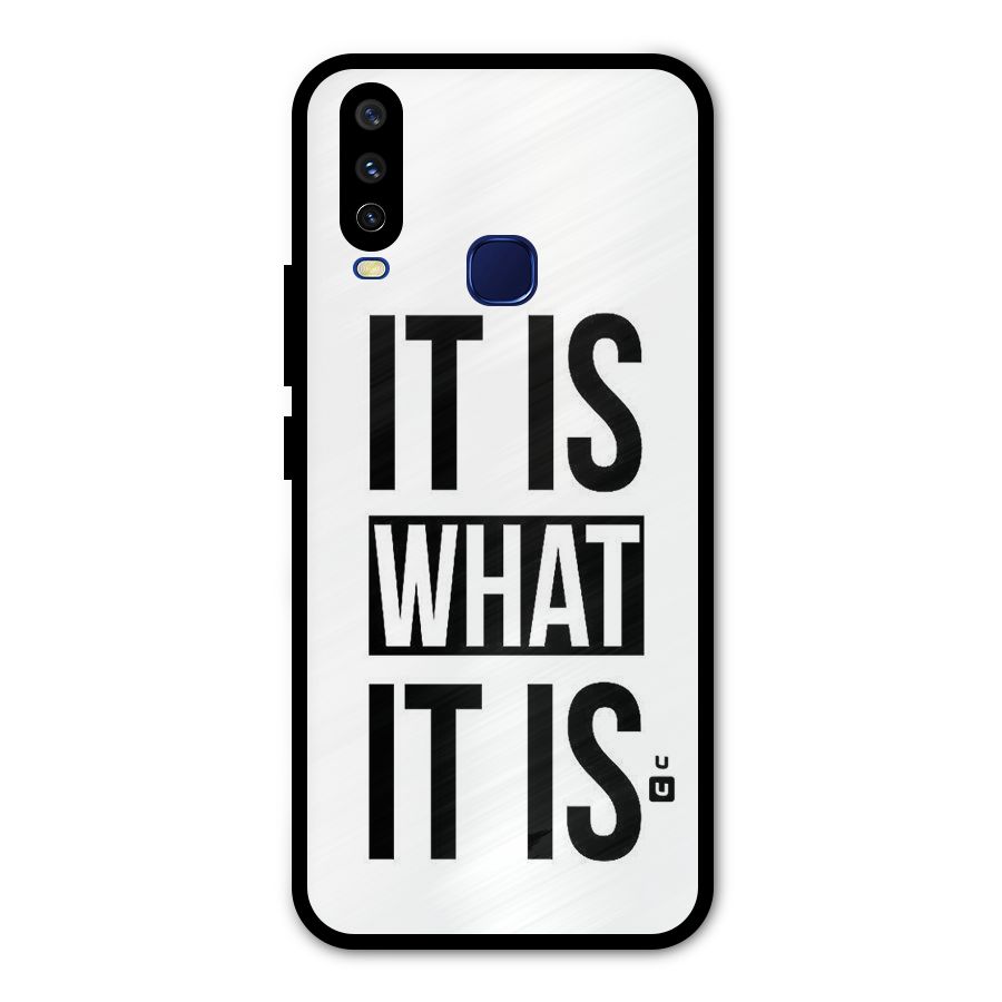 Itis What Itis Metal Back Case for Vivo Y15