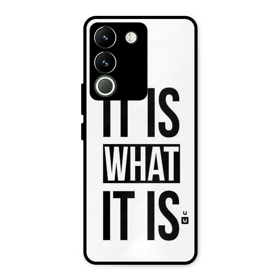 Itis What Itis Metal Back Case for Vivo Y200