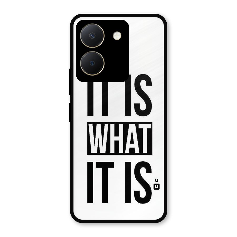 Itis What Itis Metal Back Case for Vivo Y36