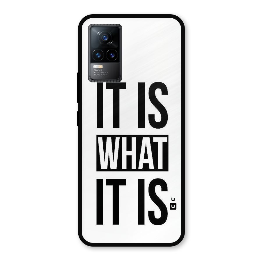 Itis What Itis Metal Back Case for Vivo Y73