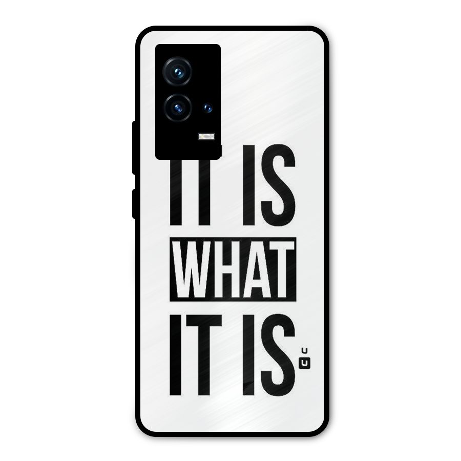 Itis What Itis Metal Back Case for iQOO 9 5G