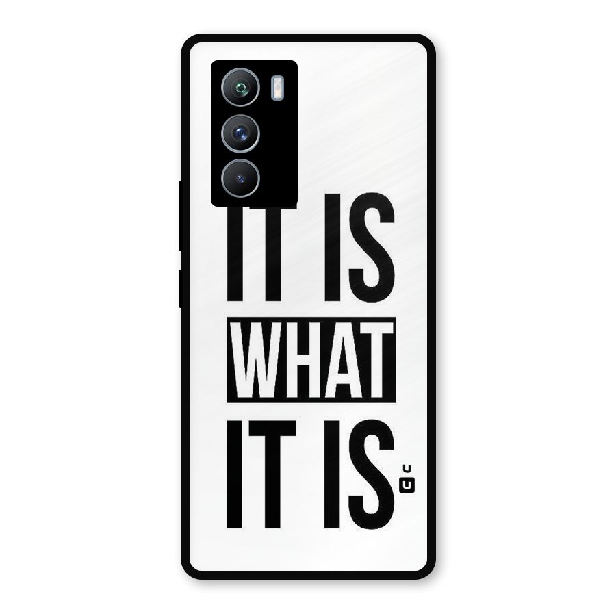 Itis What Itis Metal Back Case for iQOO 9 SE