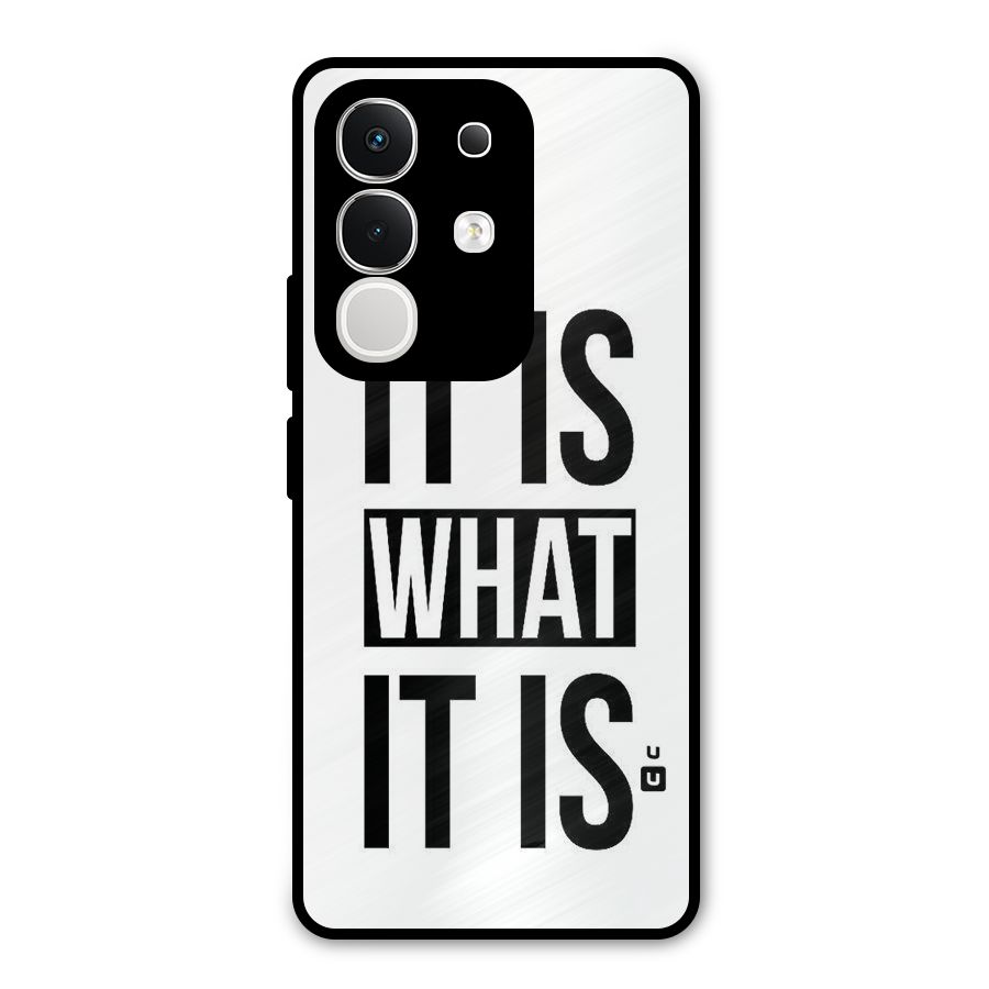 Itis What Itis Metal Back Case for iQOO Z10x