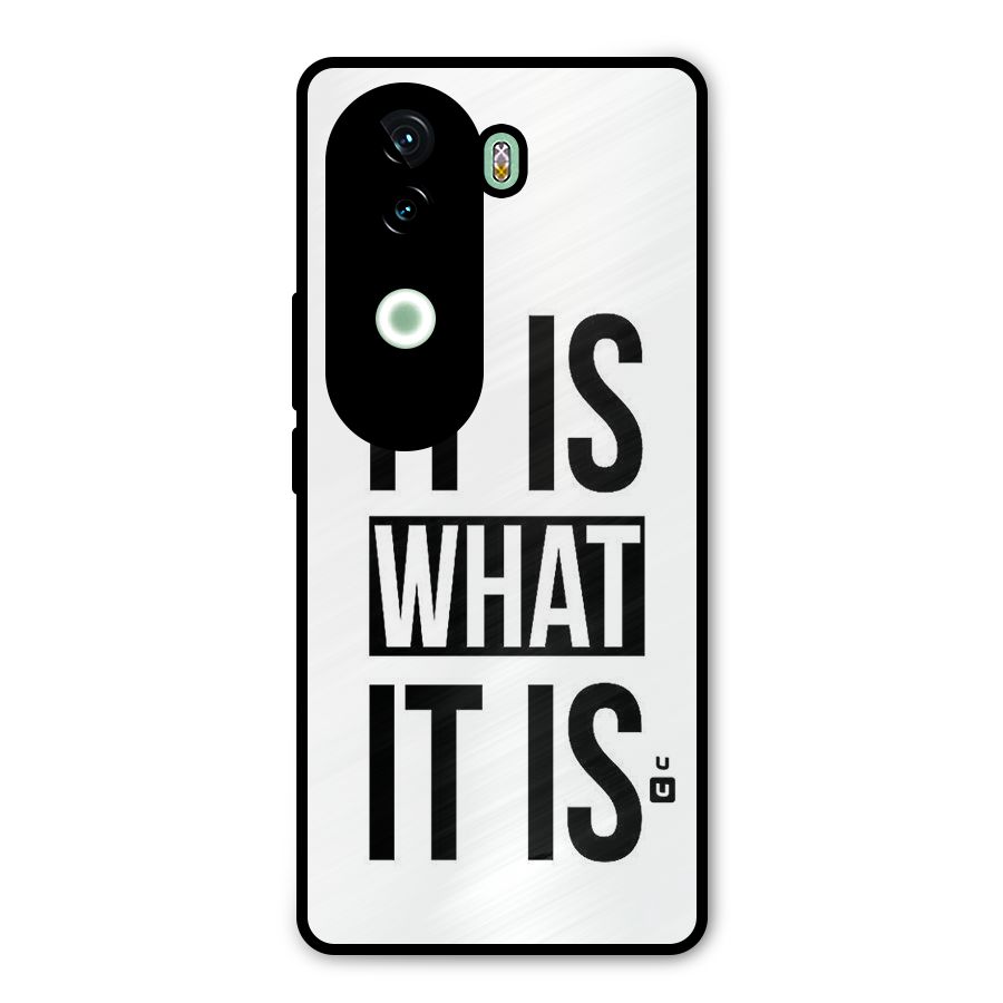 Itis What Itis Metal Back Case for iQOO Z9s