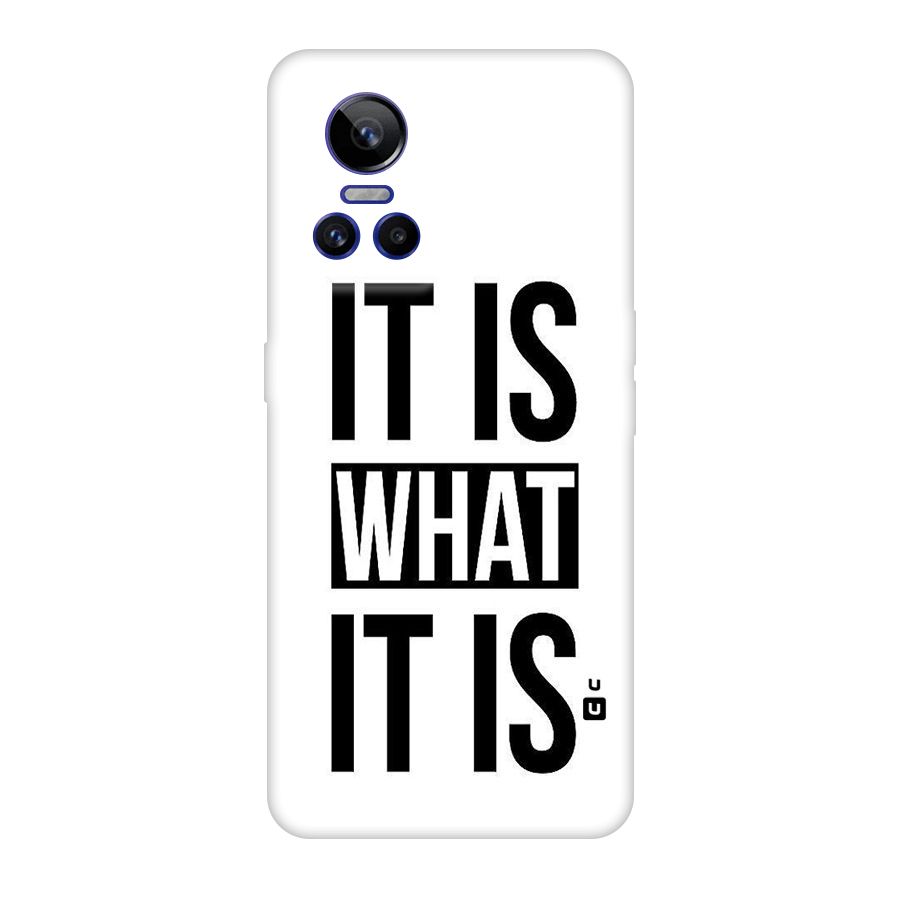 Itis What Itis Original Polycarbonate Back Case for Realme GT Neo 3