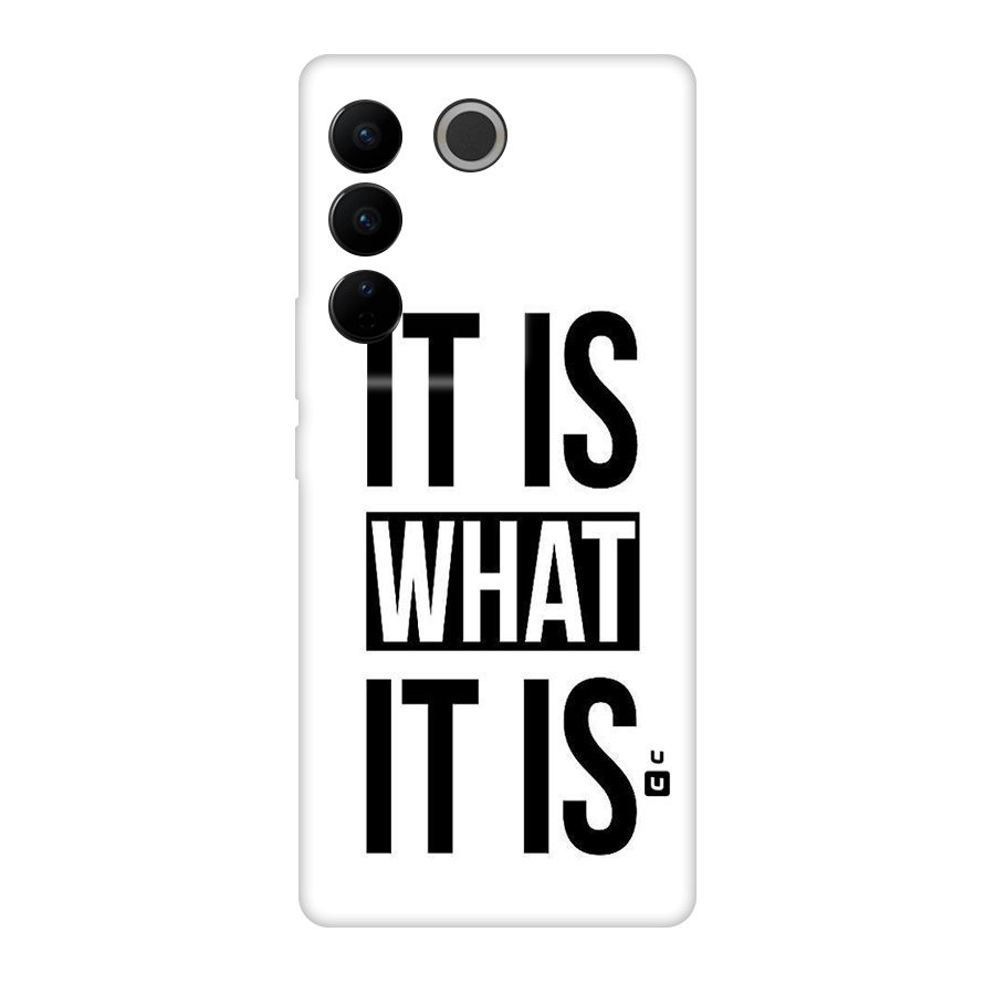 Itis What Itis Original Polycarbonate Back Case for Vivo V27