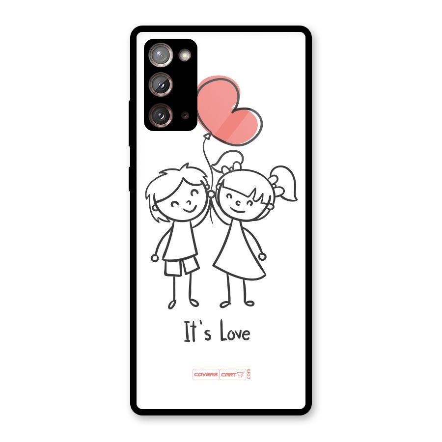 Its Love Glass Back Case for Galaxy Note 20