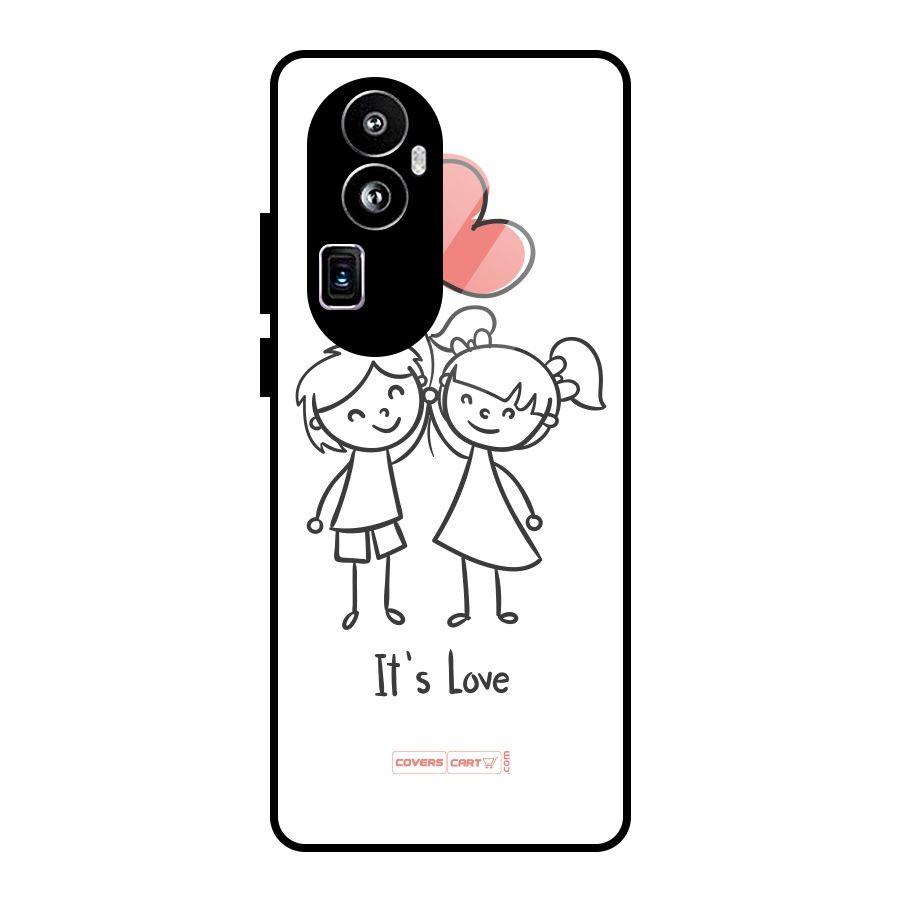 Its Love Glass Back Case for Oppo Reno10 Pro Plus