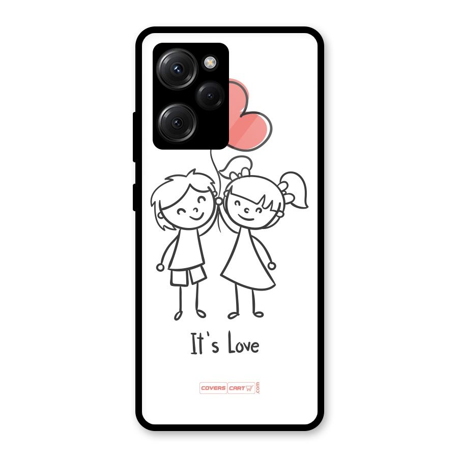 Its Love Glass Back Case for Poco X5 Pro
