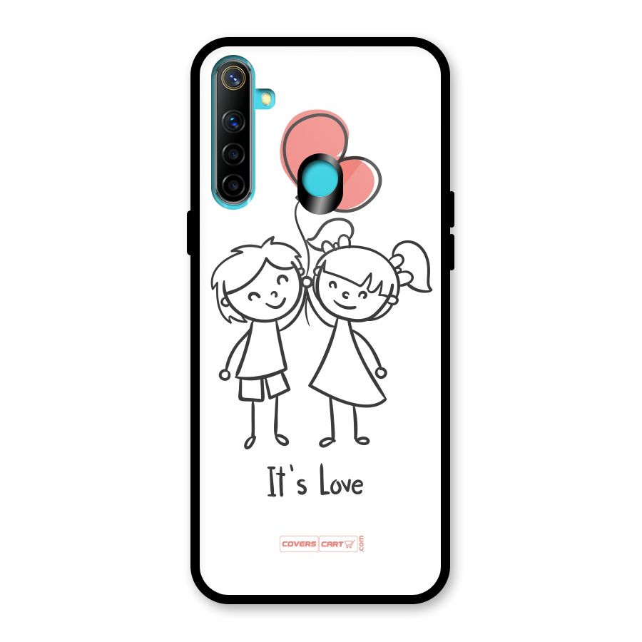 Its Love Glass Back Case for Realme Narzo 10