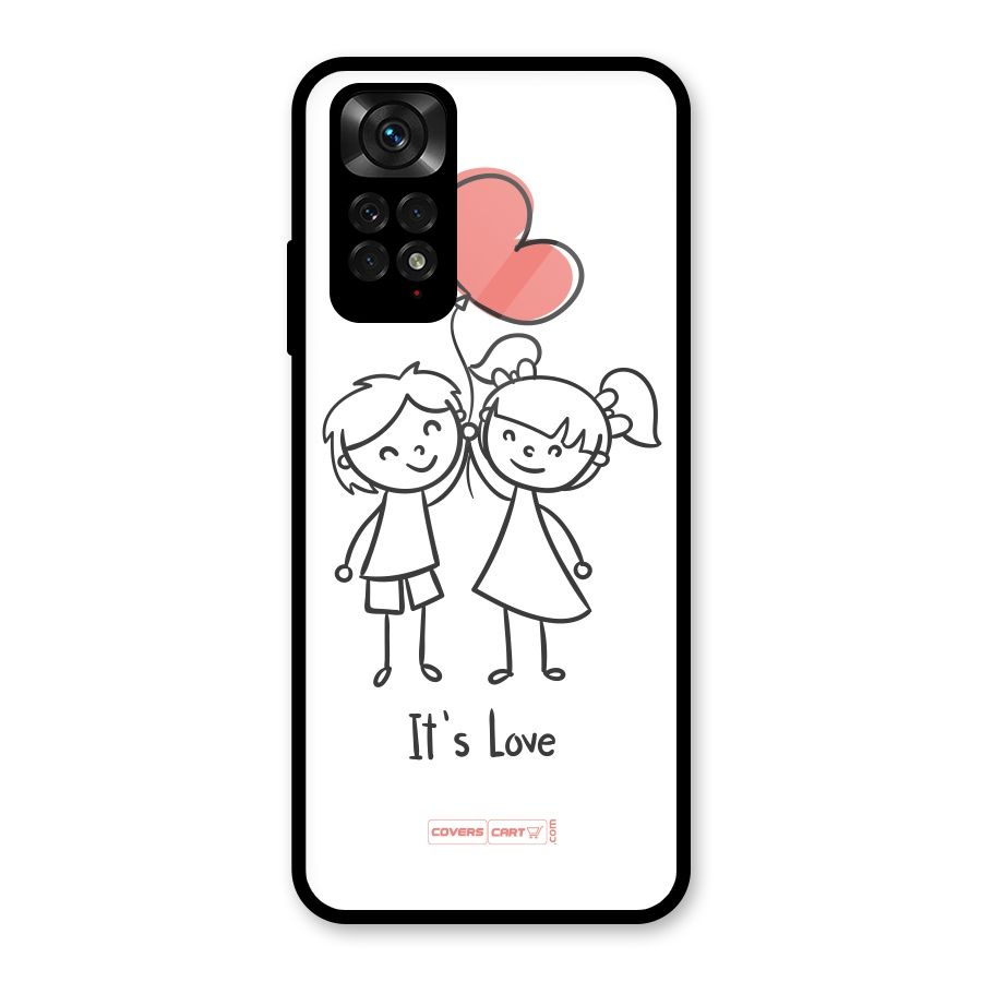 Its Love Glass Back Case for Redmi Note 11S