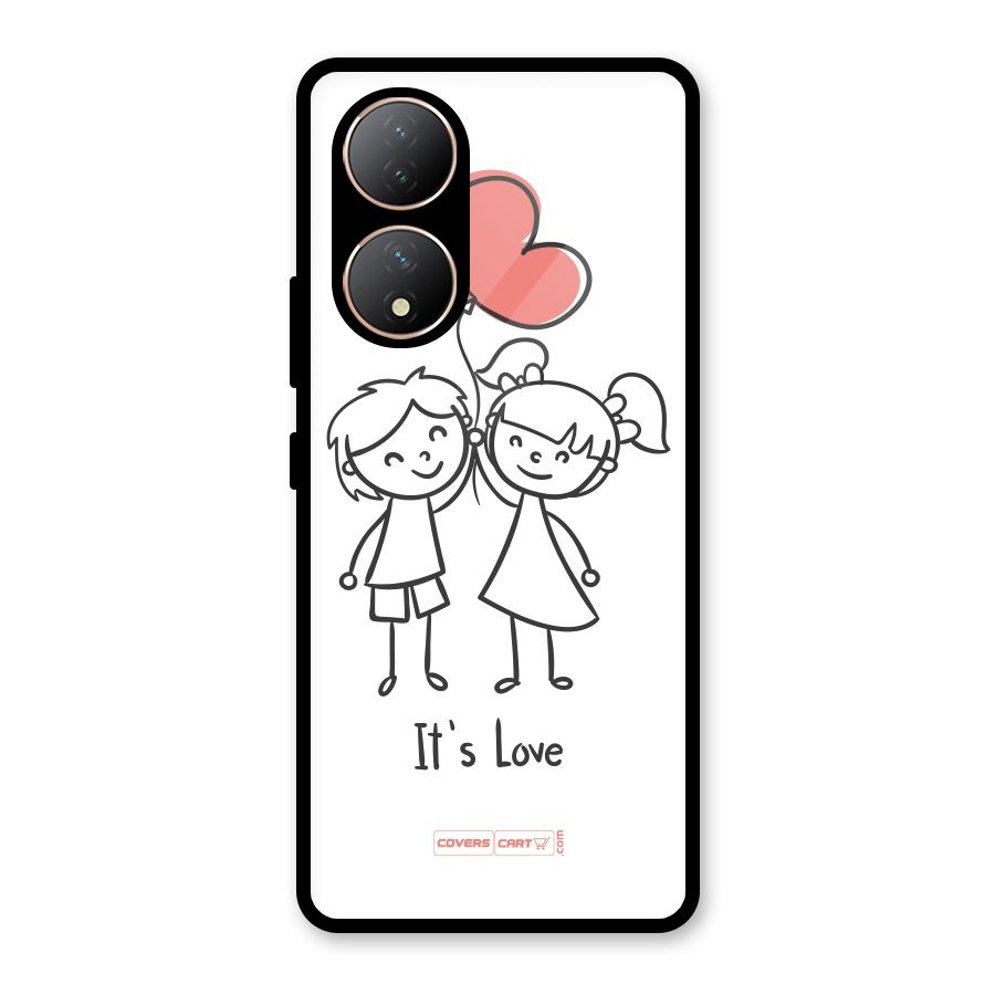 Its Love Glass Back Case for Vivo Y100
