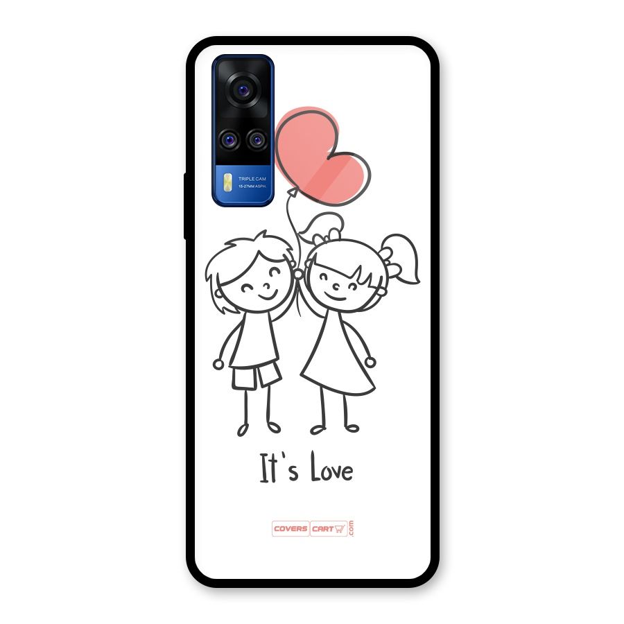 Its Love Glass Back Case for Vivo Y31