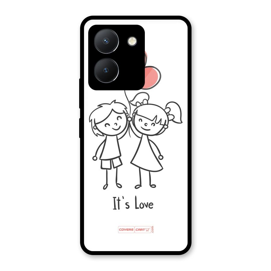 Its Love Glass Back Case for Vivo Y36