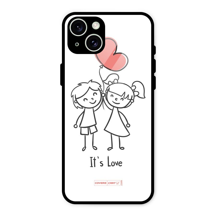 Its Love Glass Back Case for iPhone 15 Plus