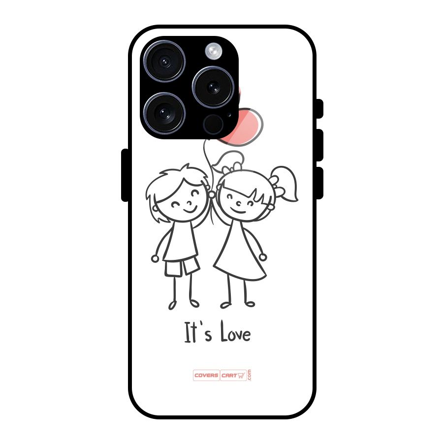 Its Love Glass Back Case for iPhone 15 Pro