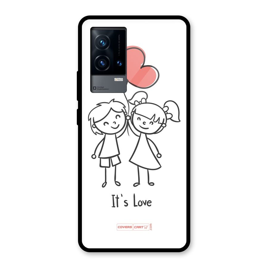 Its Love Glass Back Case for iQOO 9 5G