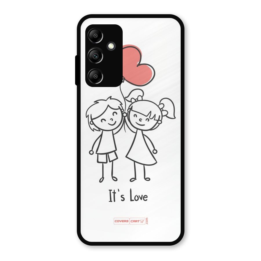 Its Love Metal Back Case for Galaxy A14 5G