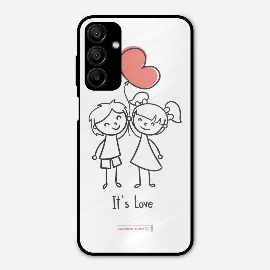 Its Love Metal Back Case for Galaxy A15 5G