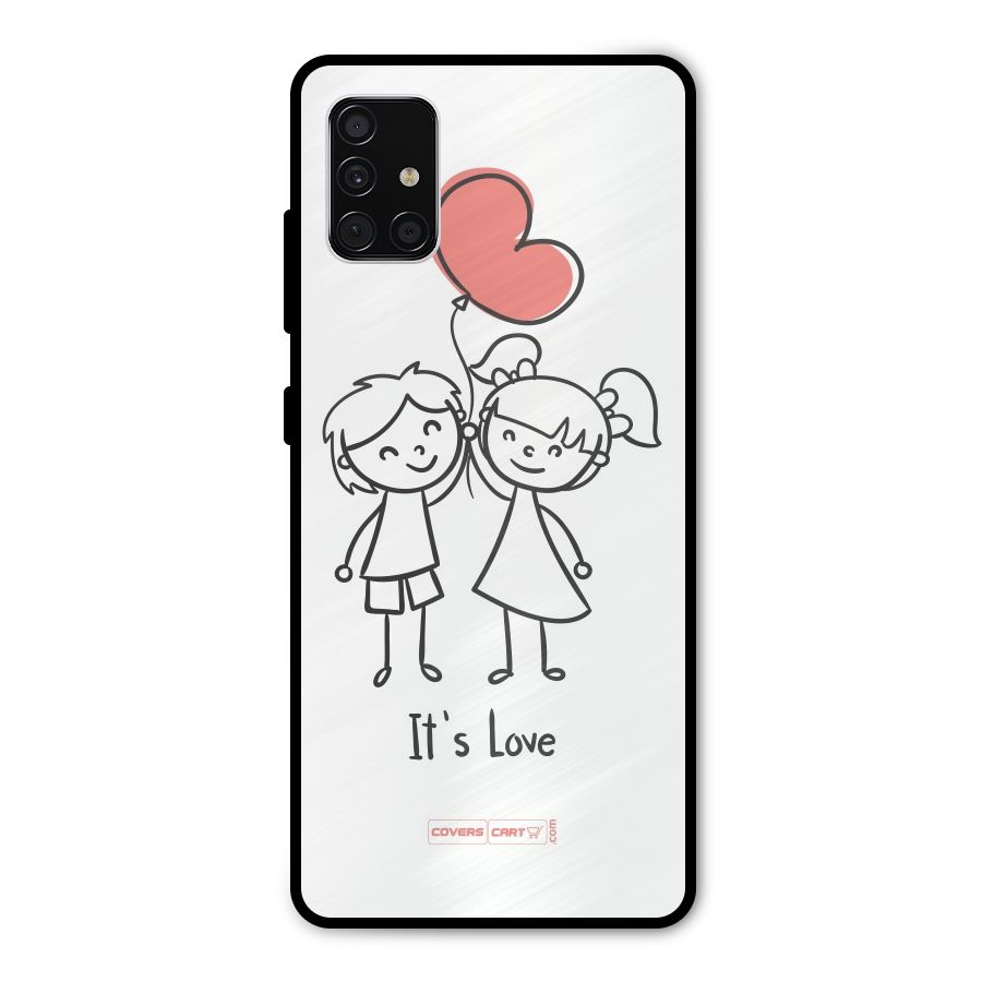 Its Love Metal Back Case for Galaxy A51