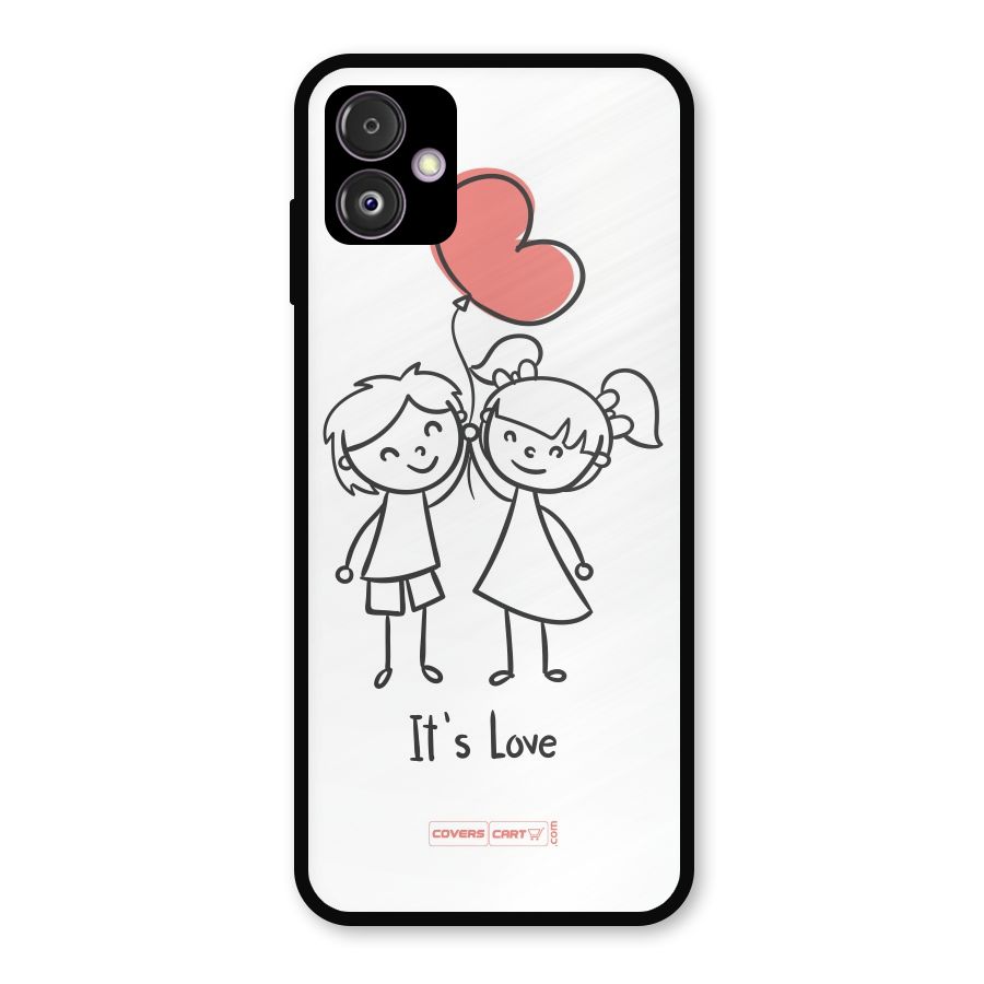 Its Love Metal Back Case for Galaxy F14