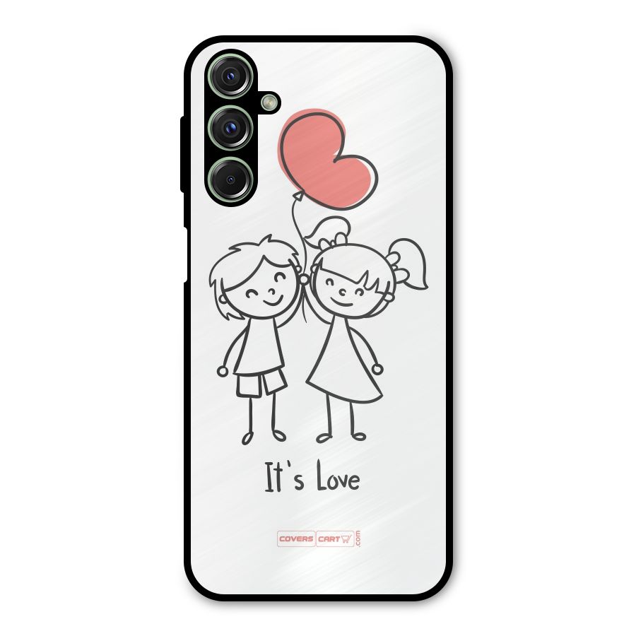 Its Love Metal Back Case for Galaxy F34