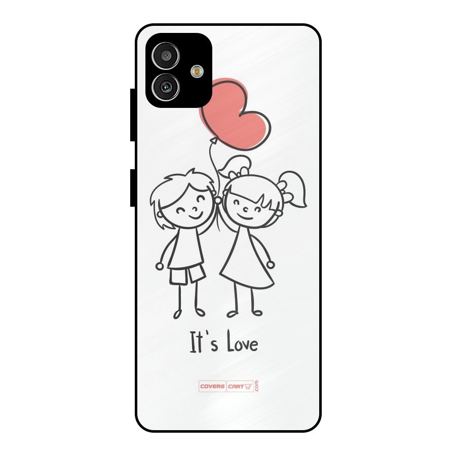 Its Love Metal Back Case for Galaxy M13 5G
