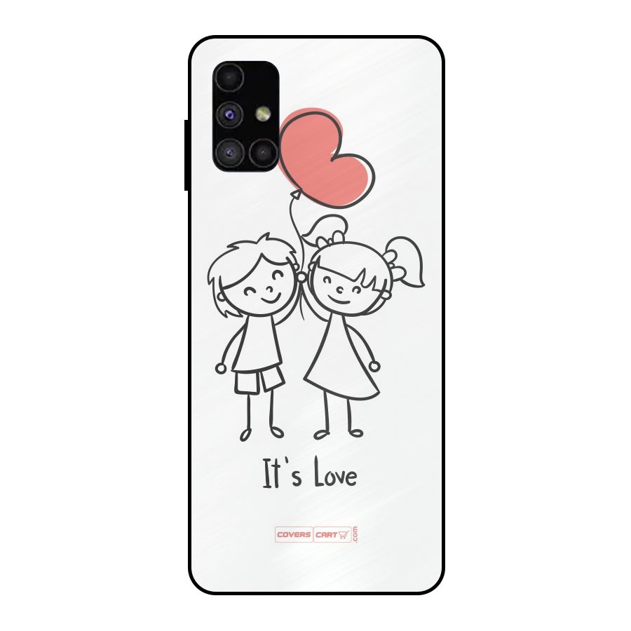 Its Love Metal Back Case for Galaxy M51