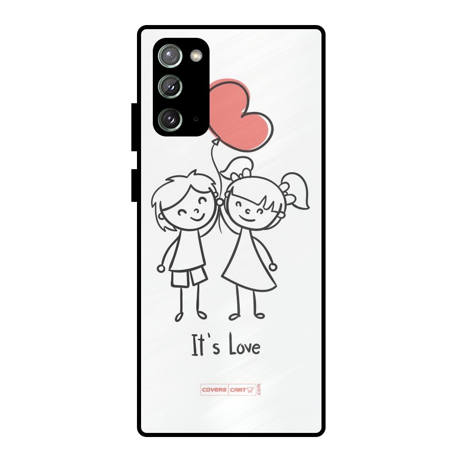Its Love Metal Back Case for Galaxy Note 20