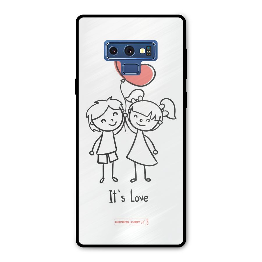 Its Love Metal Back Case for Galaxy Note 9