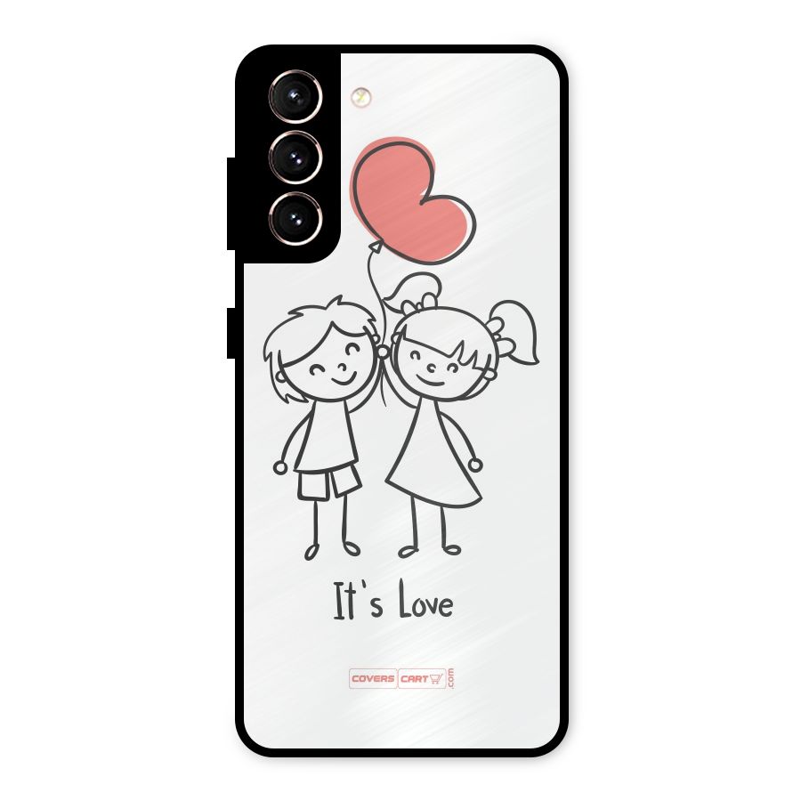 Its Love Metal Back Case for Galaxy S21 5G