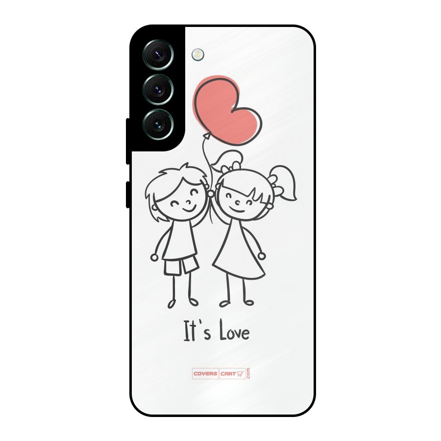 Its Love Metal Back Case for Galaxy S22 Plus 5G