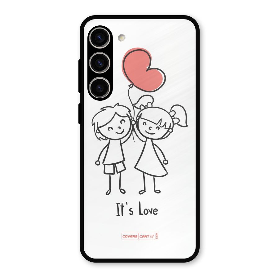 Its Love Metal Back Case for Galaxy S23 Plus