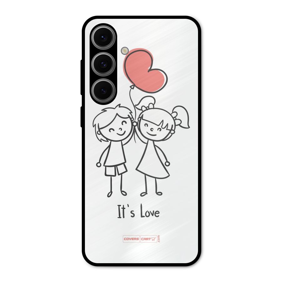 Its Love Metal Back Case for Galaxy S24 FE