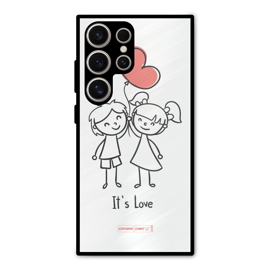 Its Love Metal Back Case for Galaxy S24 Ultra