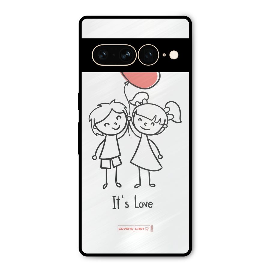 Its Love Metal Back Case for Google Pixel 7 Pro