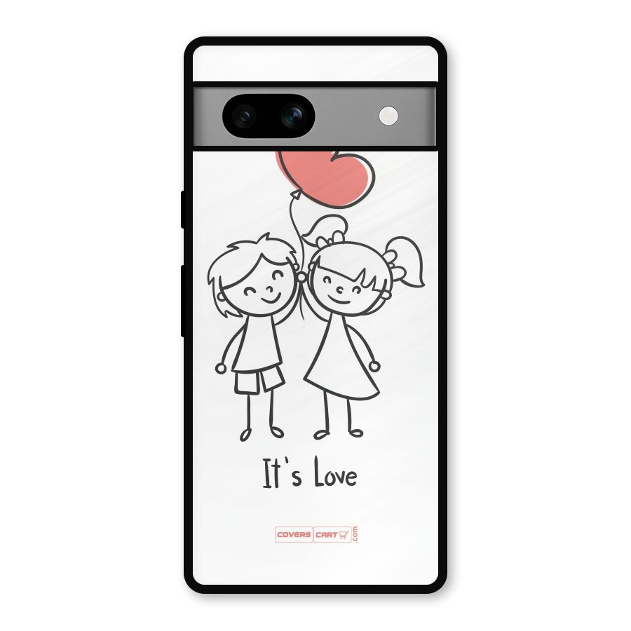 Its Love Metal Back Case for Google Pixel 7a