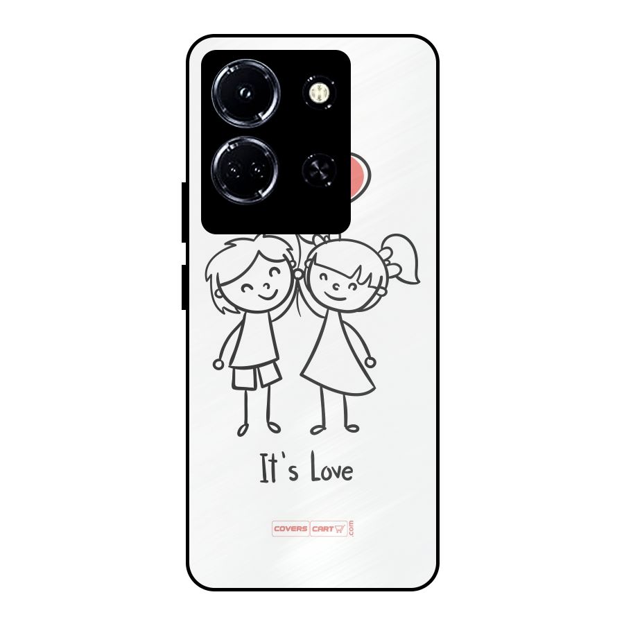 Its Love Metal Back Case for Infinix Note 30 5G