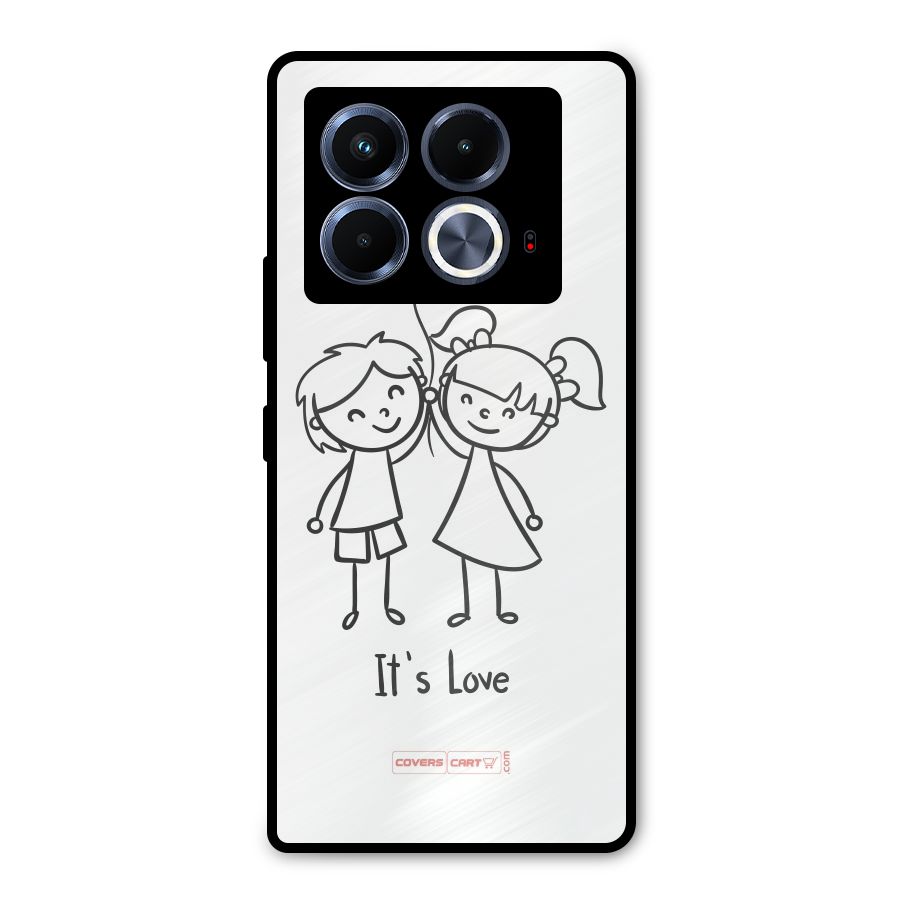Its Love Metal Back Case for Infinix Note 40 5G