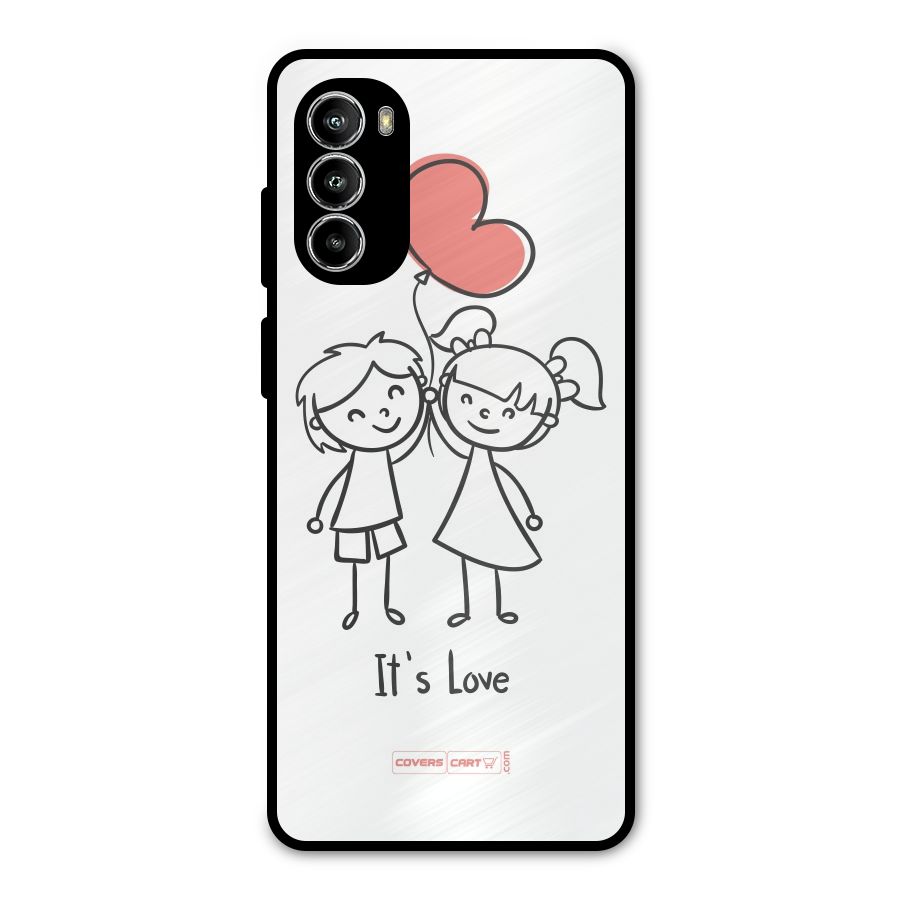 Its Love Metal Back Case for Moto G52